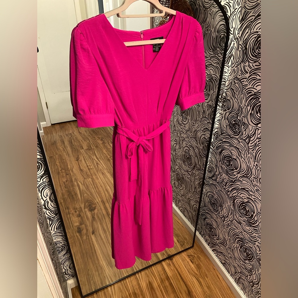 Hot pink dress